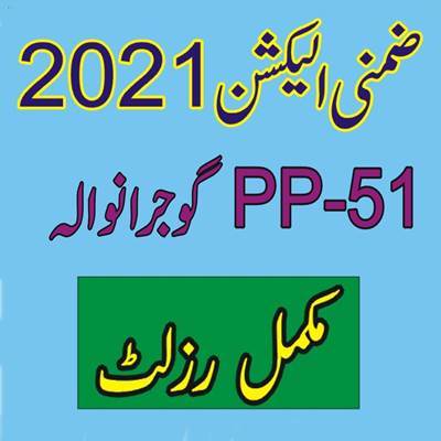 Pp 51 Gujranwala Bye Election Result 2021 Candidates Vote Wazirabad