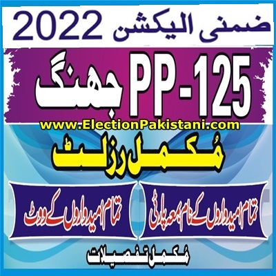 PP-125 Jhang Bye Election 2022 Result Information